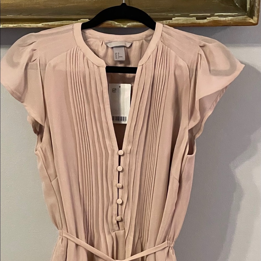 H&M soft pink dress